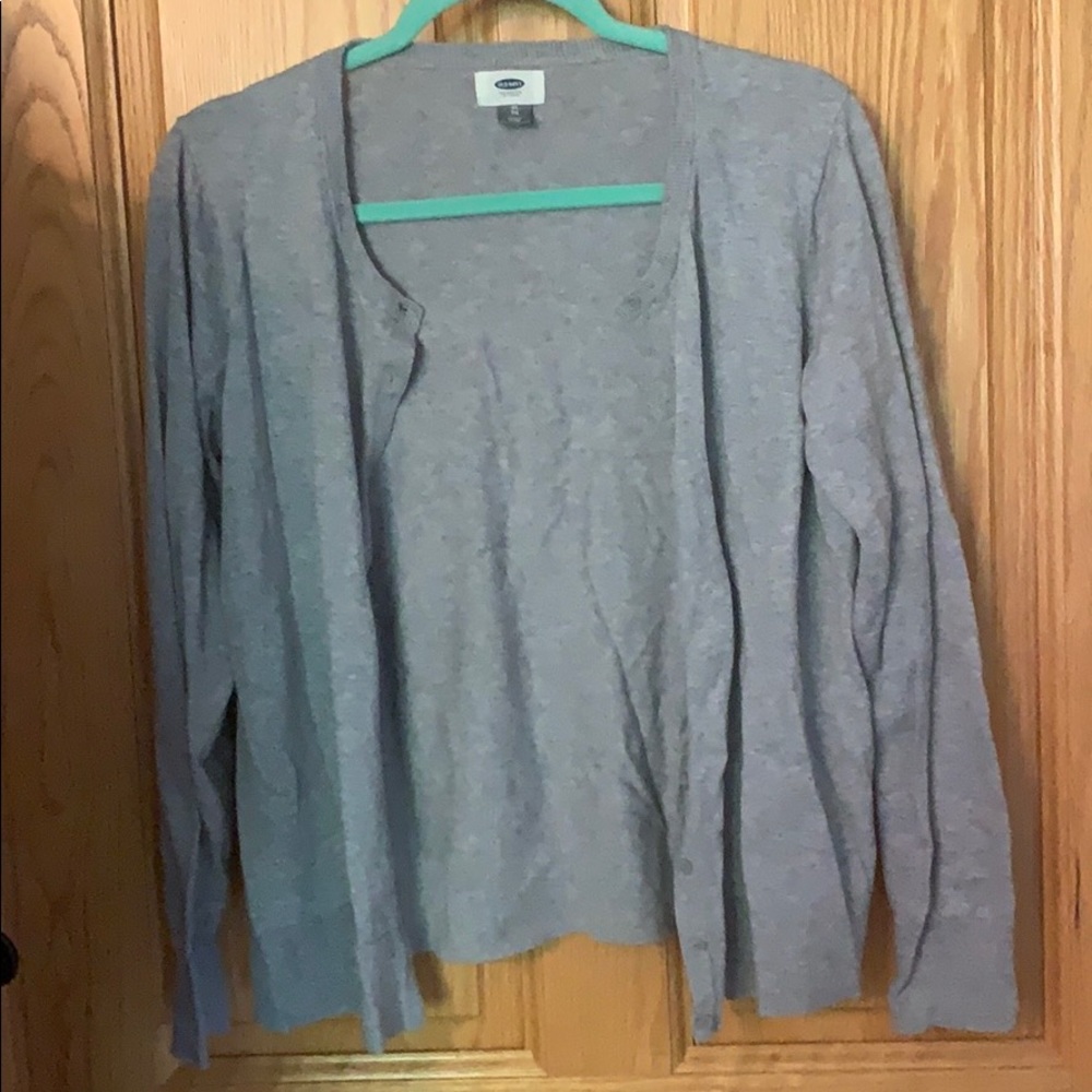 Old navy gray button down cardigan